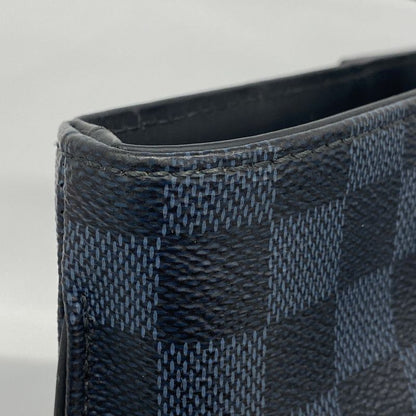 Louis Vuitton Tote Bag Damier Cobalt Cabas Voyage N41397 Navy Black Men's