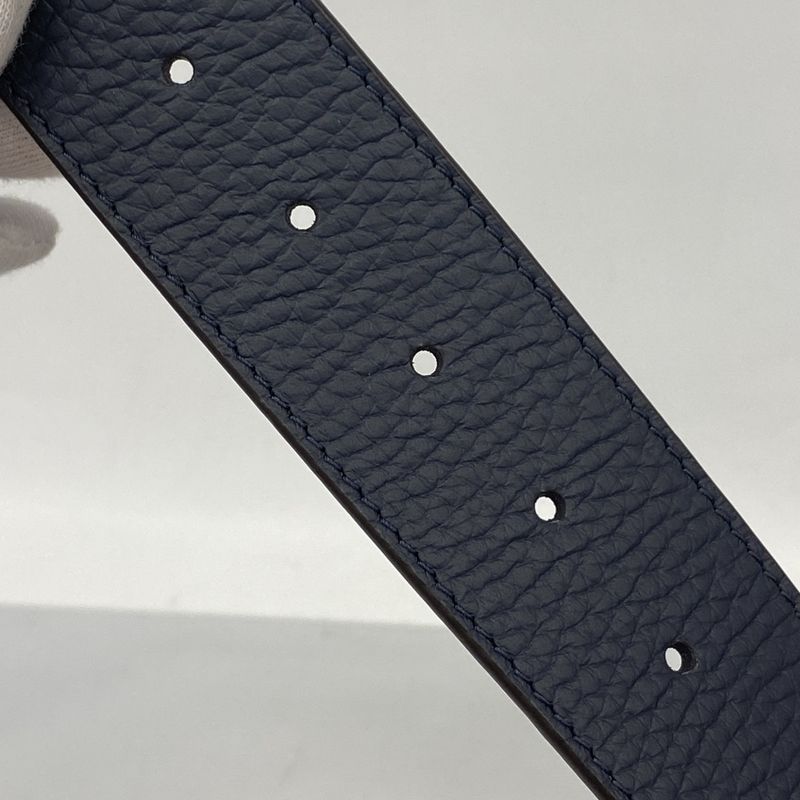 Louis Vuitton Belt Taurillon LV Tilt Reverse Taurillon 40mm (157in) M0027 Navy