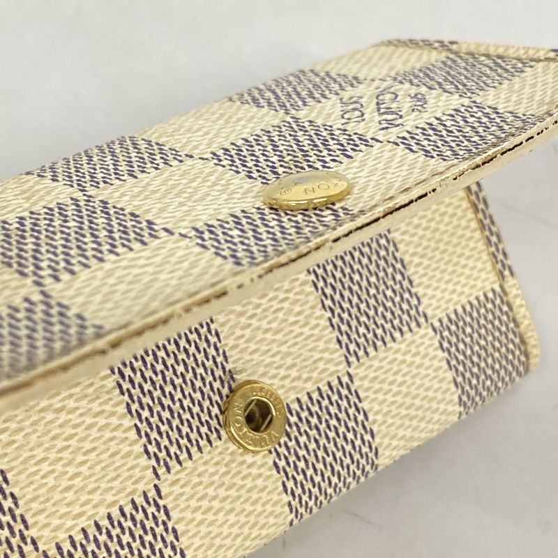 Louis Vuitton Key Case Damier Azure Multicles 4 N60020 White Men Women Unisex