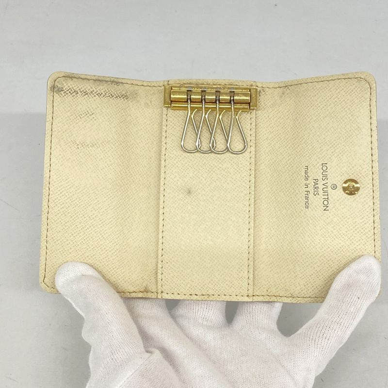 Louis Vuitton Key Case Damier Azure Multicles 4 N60020 White Men Women Unisex