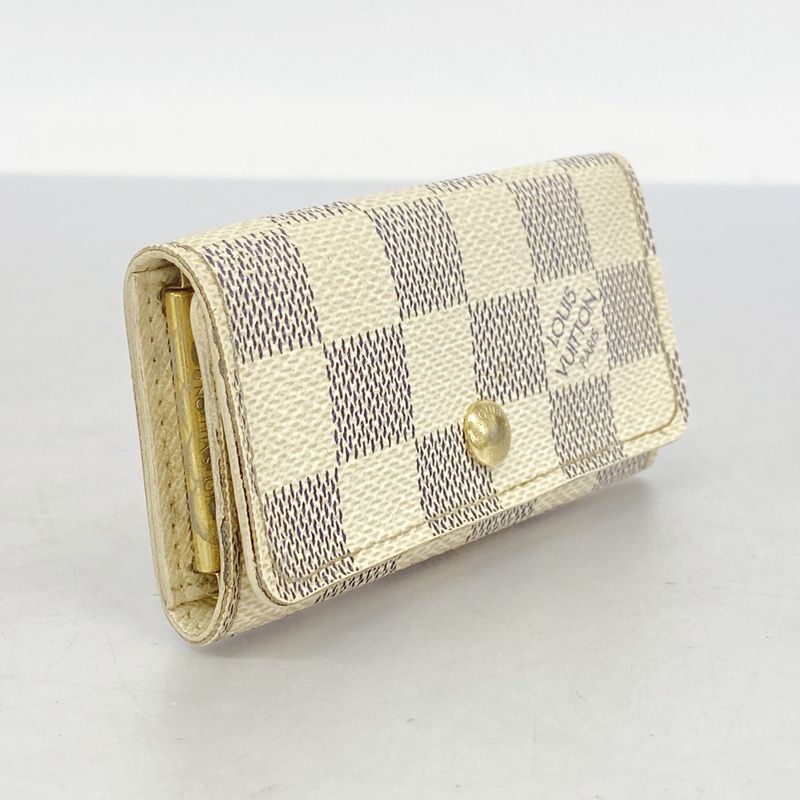 Louis Vuitton Key Case Damier Azure Multicles 4 N60020 White Men Women Unisex