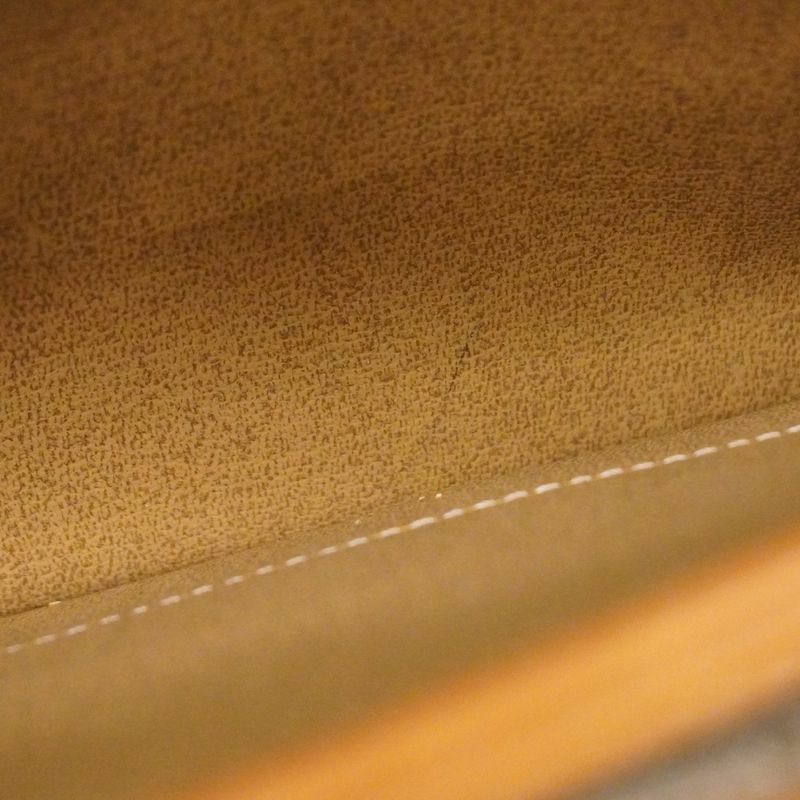 Christian Dior Shoulder Bag Honeycomb PVC Beige Brown Gold Hardware Women