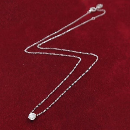Cartier 1895 Diamond Necklace /d043ct [none Fee Gift Wrapping] [grade A