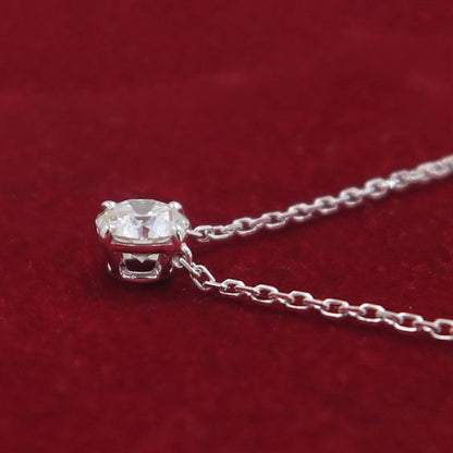 Cartier 1895 Diamond Necklace /d043ct [none Fee Gift Wrapping] [grade A