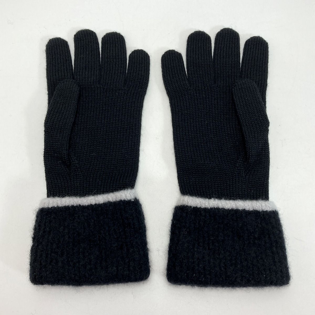 Chanel Cocomark Gloves Black Knit Gloves