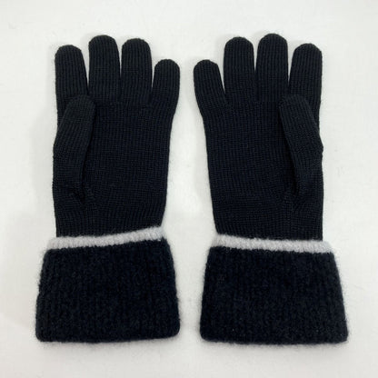 Chanel Cocomark Gloves Black Knit Gloves