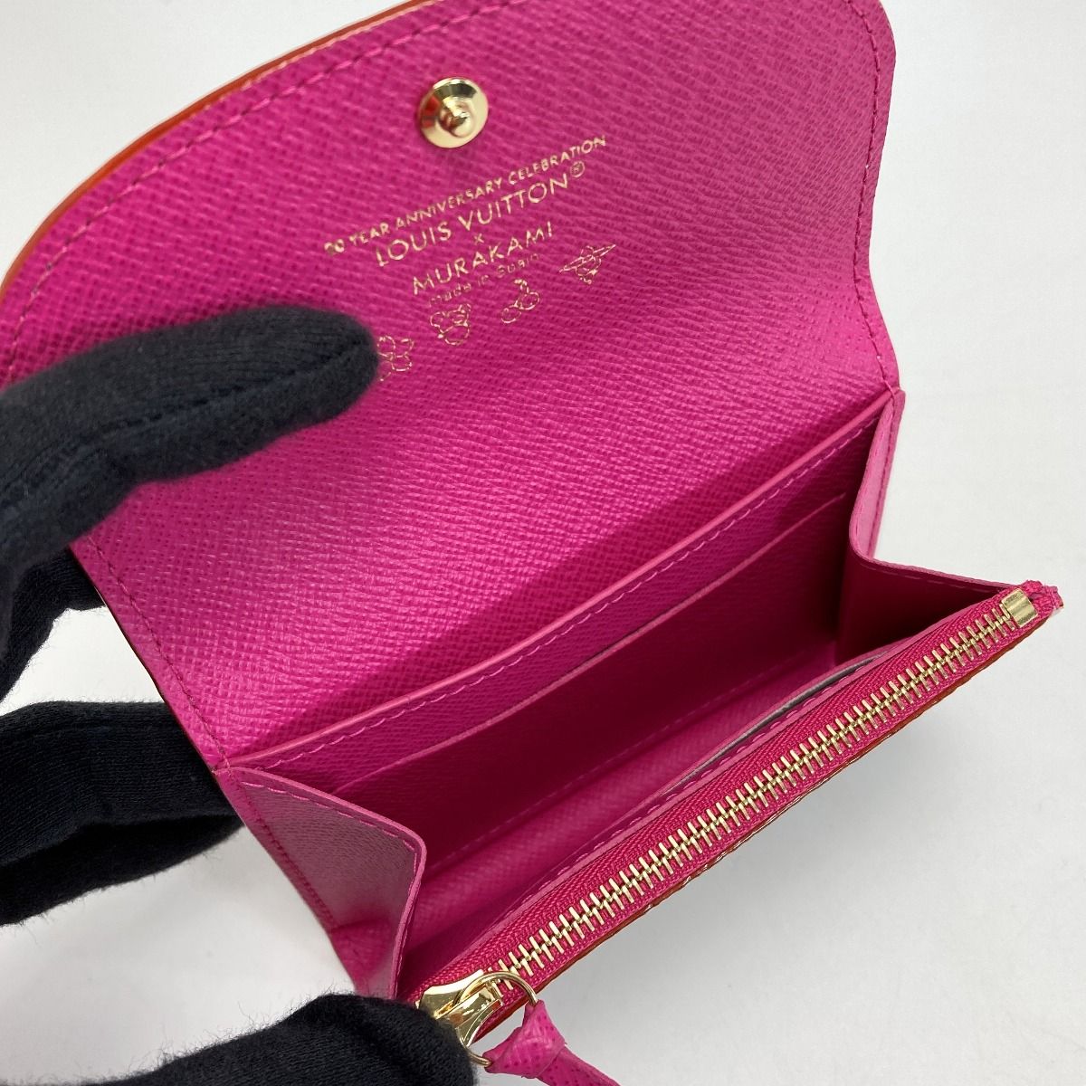 Louis Vuitton Monogram Multicolor Lv×tm Portomone Rosali M13399 Takashi