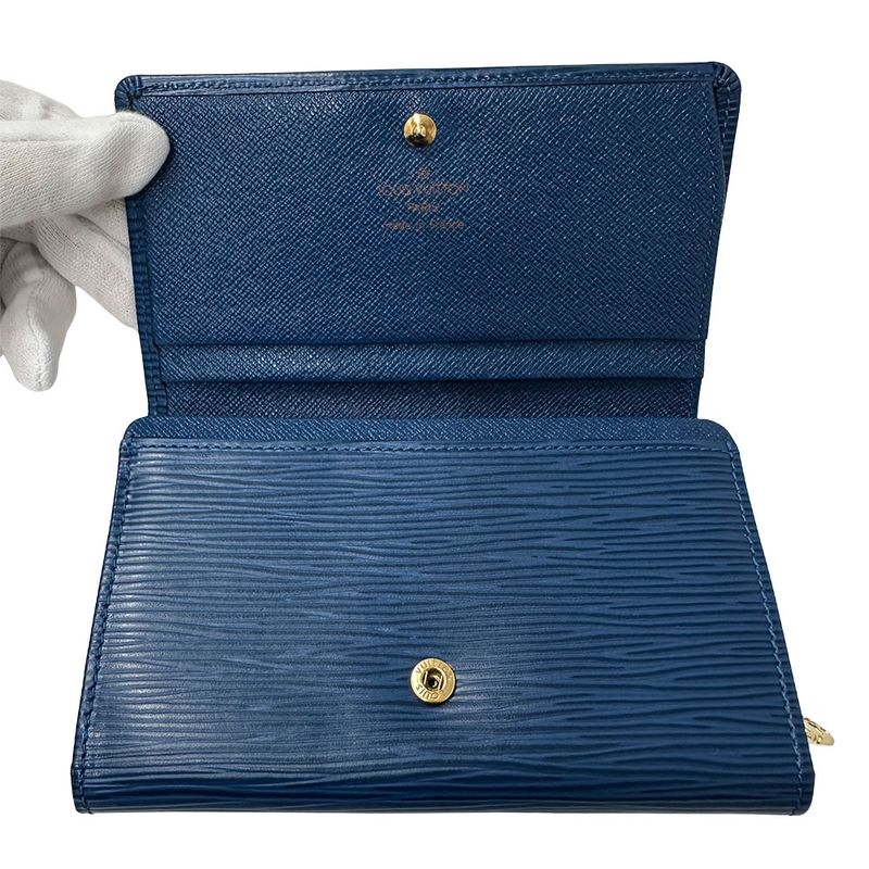 Louis Vuitton Wallets Ladies Men's Branded Bifold Wallet Epi Leather Porte