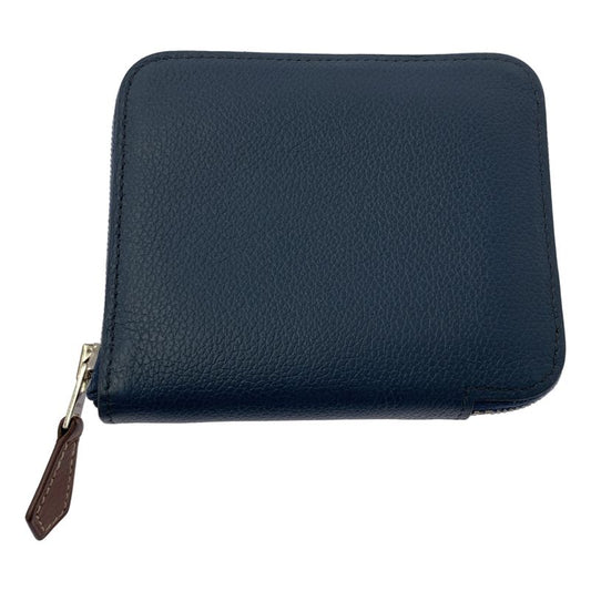Hermes - Azap Silk Inn Compact Wallet Purse - Navy - Women