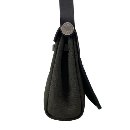 Hermes Shoulder Bag Herbag Zip Mini Dark Bronze And Black Silver Hardware