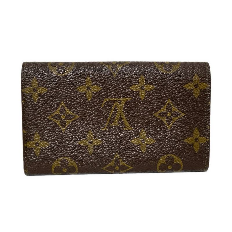 Louis Vuitton Bifold Wallet Monogram Porte Monnaie Zip M61735 Leather