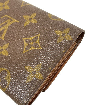 Louis Vuitton Bifold Wallet Monogram Porte Monnaie Zip M61735 Leather