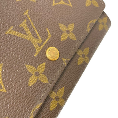 Louis Vuitton Bifold Wallet Monogram Porte Monnaie Zip M61735 Leather