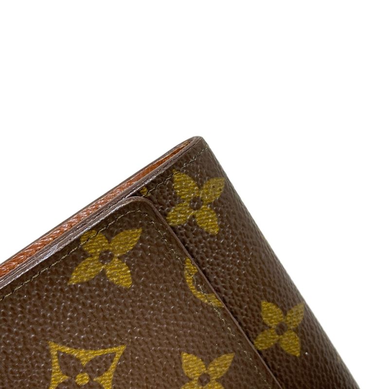 Louis Vuitton Bifold Wallet Monogram Porte Monnaie Zip M61735 Leather