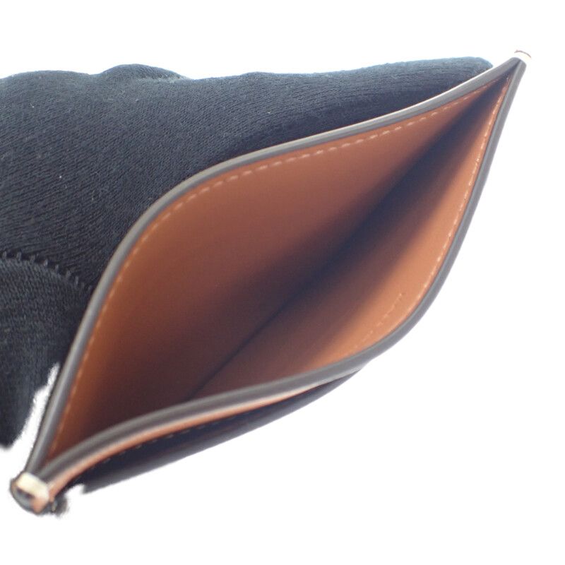 Celine Card Holder Print Triomphe Canvas 10b702cly.04lu Card Case Leather Brown