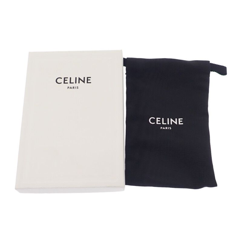 Celine Card Holder Print Triomphe Canvas 10b702cly.04lu Card Case Leather Brown