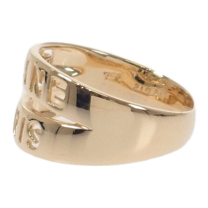 Celine Logo Ring 18K Yellow Gold 18k Yellow Gold #16 Ladies Stylish Volume Ring