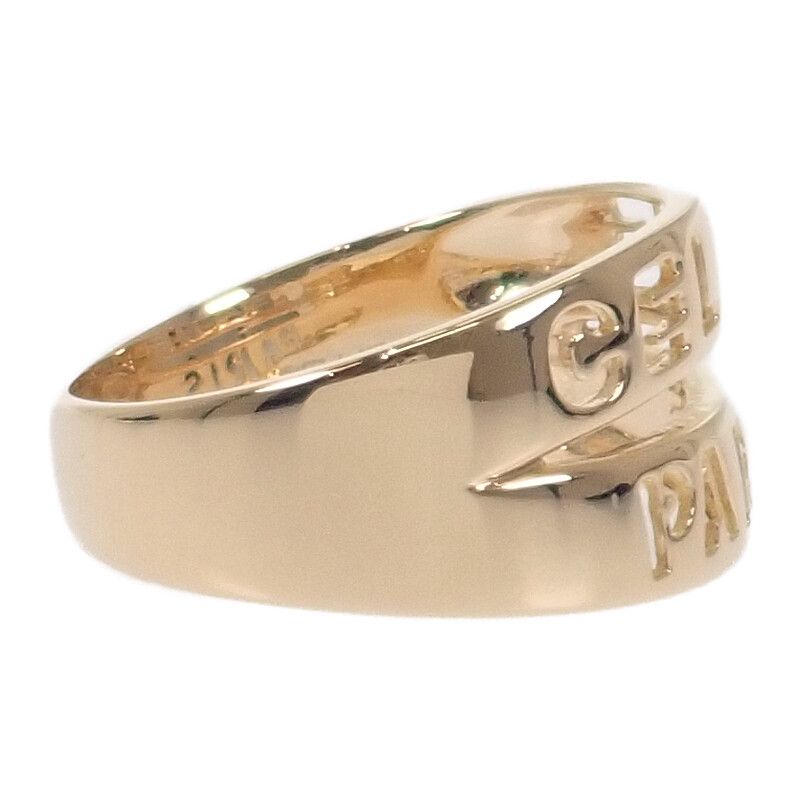 Celine Logo Ring 18K Yellow Gold 18k Yellow Gold #16 Ladies Stylish Volume Ring