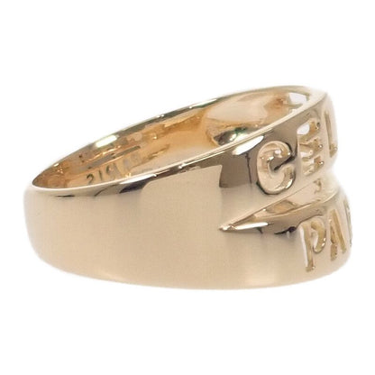 Celine Logo Ring 18K Yellow Gold 18k Yellow Gold #16 Ladies Stylish Volume Ring