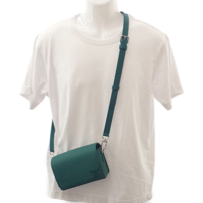 Louis Vuitton Fastline Wearable Wallet M82367 Shoulder Bag Calf Evergreen Men's