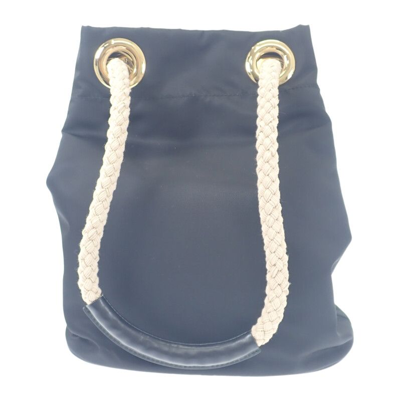 Prada Mariner Small Bucket Bag 1be082 Shoulder Bag Nylon Black Ladies Logo