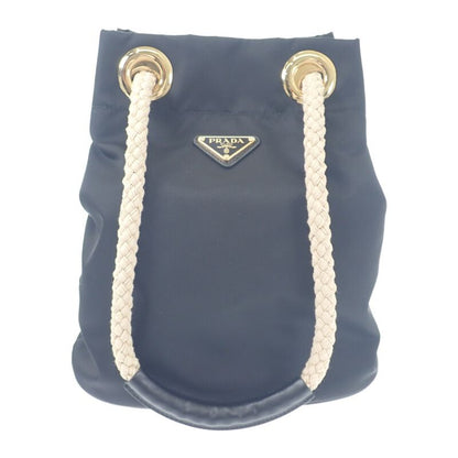 Prada Mariner Small Bucket Bag 1be082 Shoulder Bag Nylon Black Ladies Logo