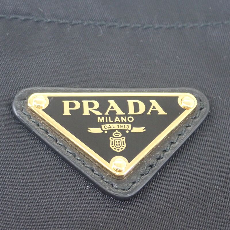 Prada Mariner Small Bucket Bag 1be082 Shoulder Bag Nylon Black Ladies Logo