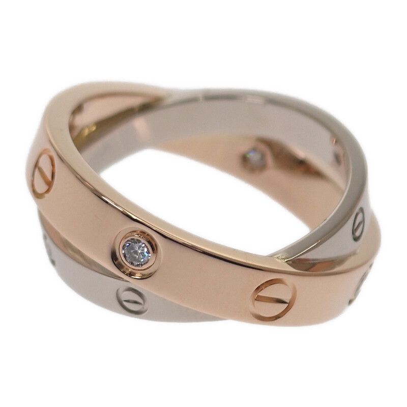 Cartier Be Love No 7 B4094347 Ring 18K Pink Gold Pink Gold 18K White Gold White