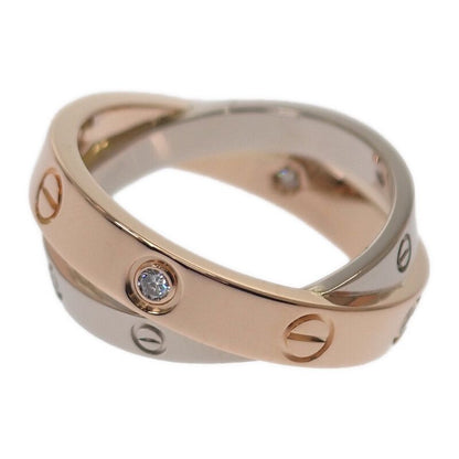 Cartier Be Love No 7 B4094347 Ring 18K Pink Gold Pink Gold 18K White Gold White