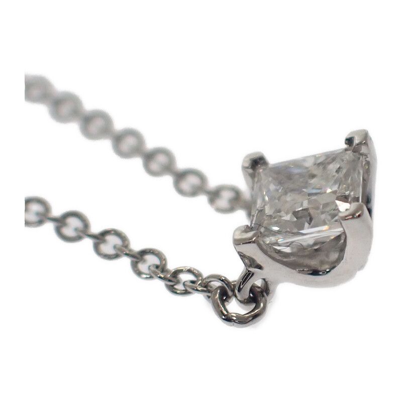Tiffany & Co Tiffany & Co Square Pendant Necklace Pt950 Platinum Diamond Ladies