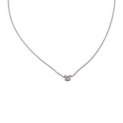 Tiffany & Co Tiffany & Co Square Pendant Necklace Pt950 Platinum Diamond Ladies