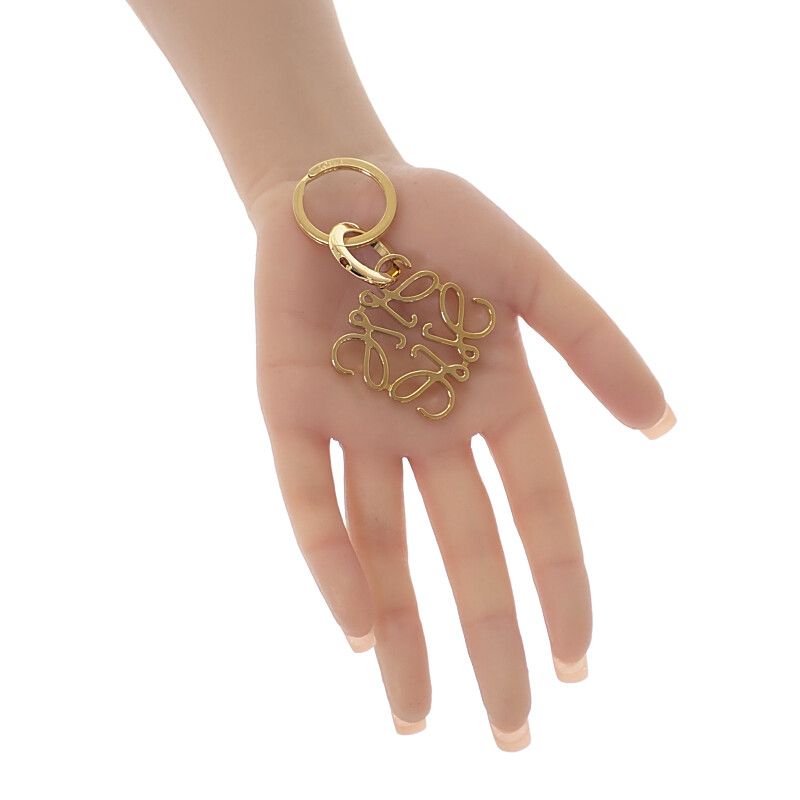 Loewe Anagram Key Ring 111.25.203 Key Holder Metal Gold Ladies Gift [grade A