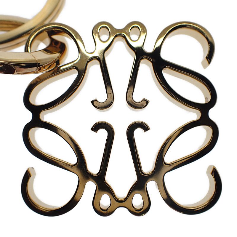Loewe Anagram Key Ring 111.25.203 Key Holder Metal Gold Ladies Gift [grade A