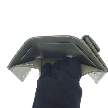 Chanel Small Flap Wallet Ap0230-y04059-nzg82 Trifold Wallet Lambskin Khaki Gold