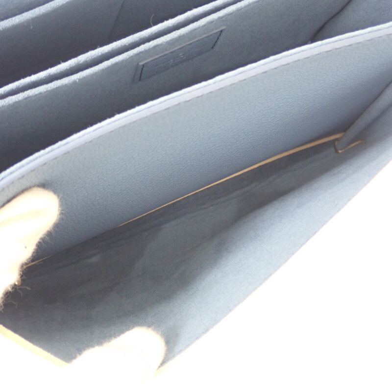 Louis Vuitton My Lock Me M51415 2WAY Bag Taurillon Clemence Blue Ivory Silver