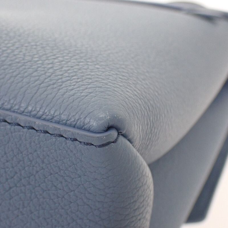 Louis Vuitton My Lock Me M51415 2WAY Bag Taurillon Clemence Blue Ivory Silver