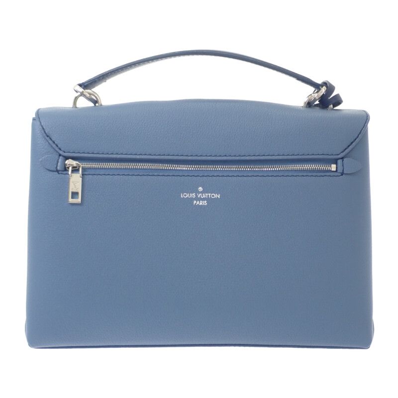 Louis Vuitton My Lock Me M51415 2WAY Bag Taurillon Clemence Blue Ivory Silver