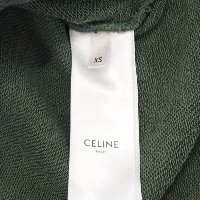 Celine Loose Hoodie XS 2y321670q.02kf Hoodie Cotton Khaki Men Ladies Fashionable