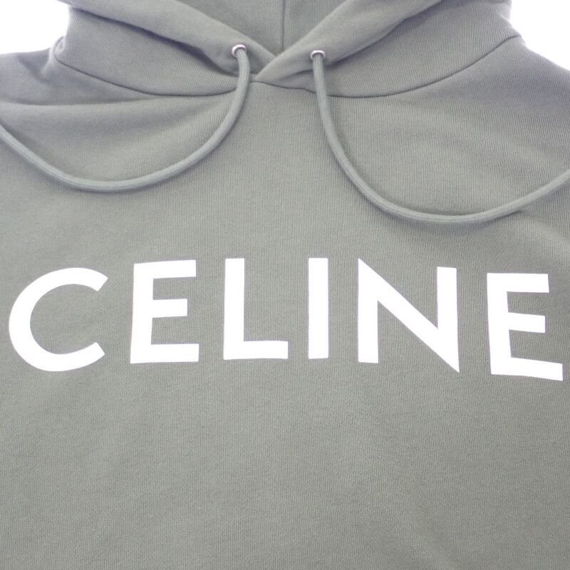 Celine Loose Hoodie XS 2y321670q.02kf Hoodie Cotton Khaki Men Ladies Fashionable