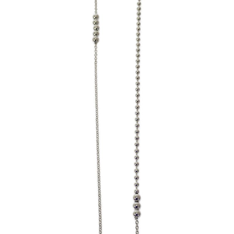 Tiffany & Co Tiffany & Co Mixed Beads Long Fine Necklace Silver 925 Ladies Gift