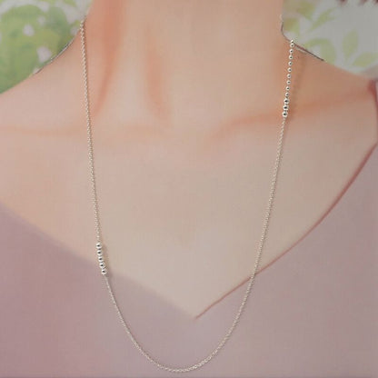Tiffany & Co Tiffany & Co Mixed Beads Long Fine Necklace Silver 925 Ladies Gift