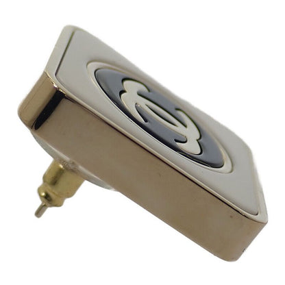 Chanel CC Square Coco Mark Fine Ab9777 Earrings Metal Gold B23C Ladies Gift [A