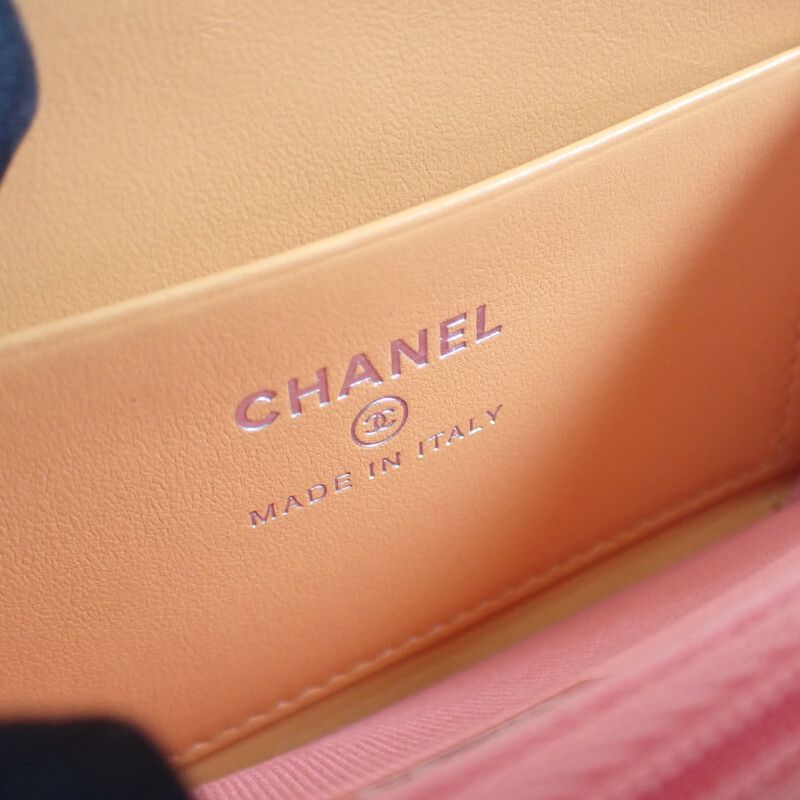 Chanel Zip Coin Purse Ap3716_b14928_ns838 Bifold Wallet Caviar Skin Calf Orange