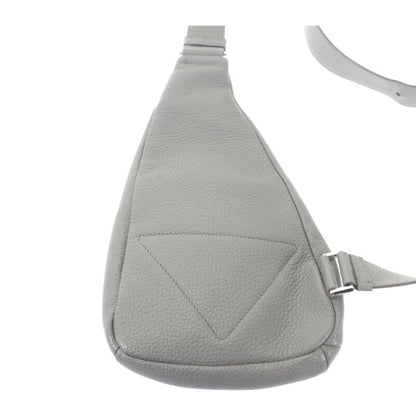 Prada Vittero Dino 2vz098 Body Bag Leather Gray Silver Hardware Men's [ranked A
