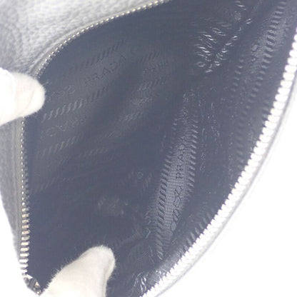 Prada Vittero Dino 2vz098 Body Bag Leather Gray Silver Hardware Men's [ranked A