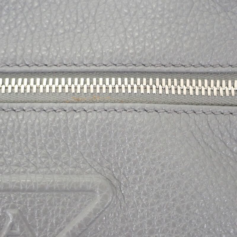 Prada Vittero Dino 2vz098 Body Bag Leather Gray Silver Hardware Men's [ranked A