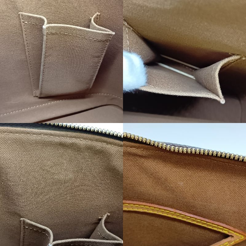 Louis Vuitton Monogram Alma Handbag M51130 Brown Padlock Key Miss Ing