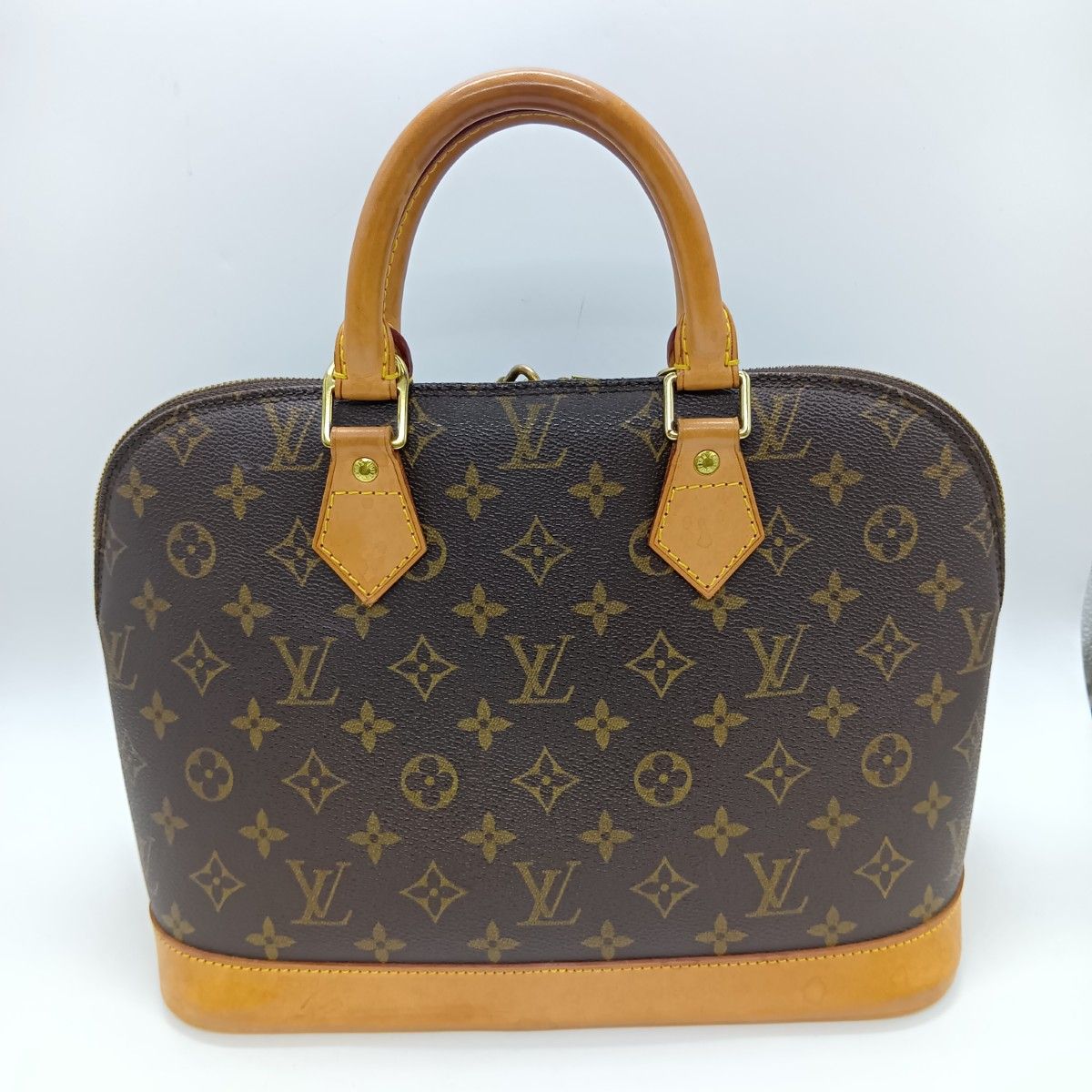 Louis Vuitton Monogram Alma Handbag M51130 Brown Padlock Key Miss Ing