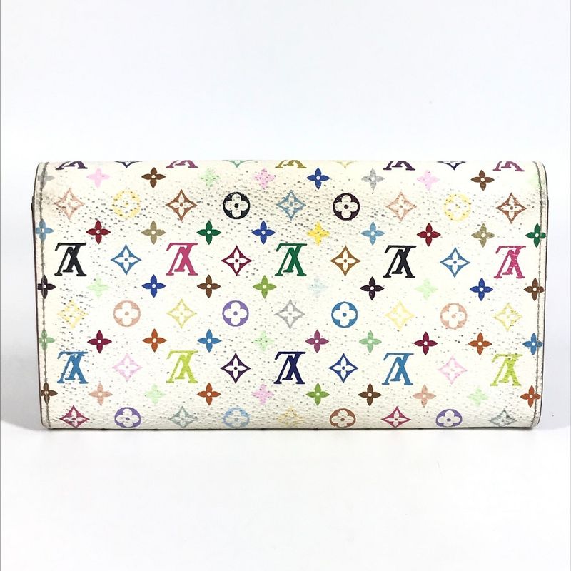 Louis Vuitton Portefeuille Sarah Rich M93744 Monogram Multicolor Canvas Bronze