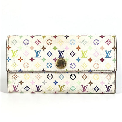 Louis Vuitton Portefeuille Sarah Rich M93744 Monogram Multicolor Canvas Bronze